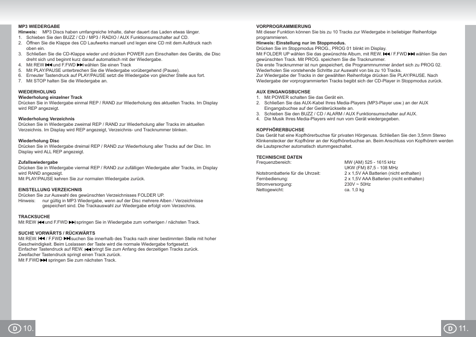 2422 im p010,11_d.pdf | Elta 2422 User Manual | Page 6 / 71