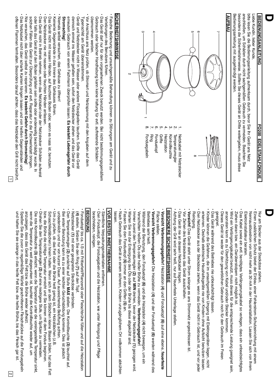 Elta FO200 User Manual | Page 2 / 22