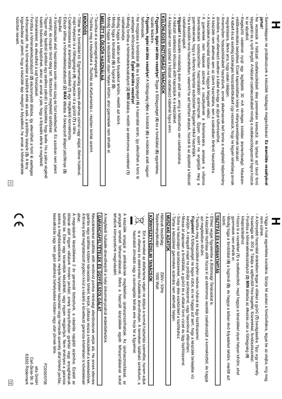 Elta FO200 User Manual | Page 7 / 22