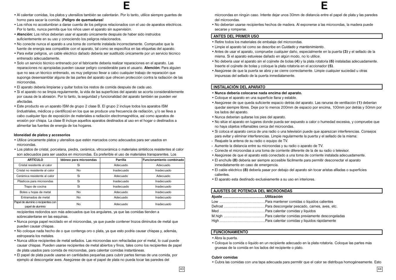 Elta MW170GE User Manual | Page 23 / 57