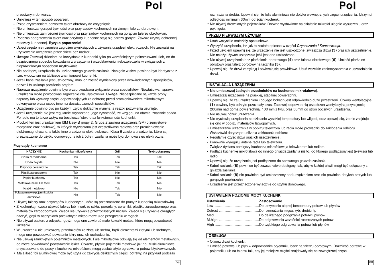 Pol ol p p ol ol | Elta MW170GE User Manual | Page 31 / 57