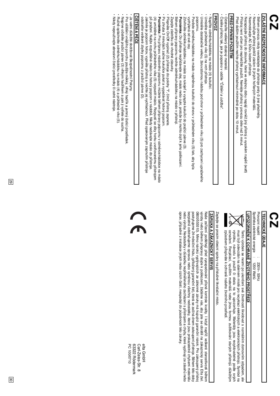 Elta PC100 User Manual | Page 16 / 22