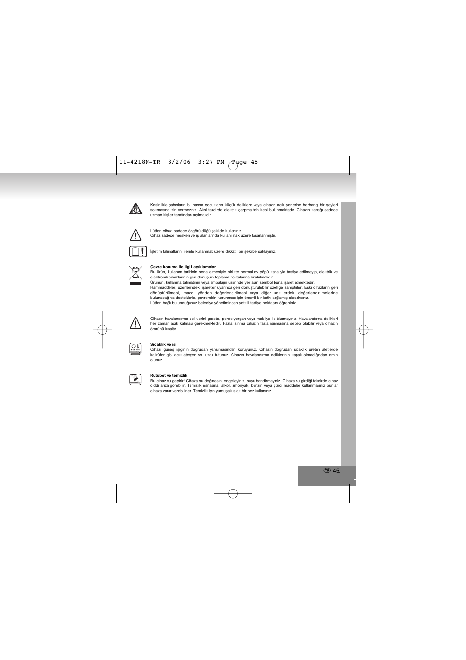 Elta 4218N User Manual | Page 45 / 46