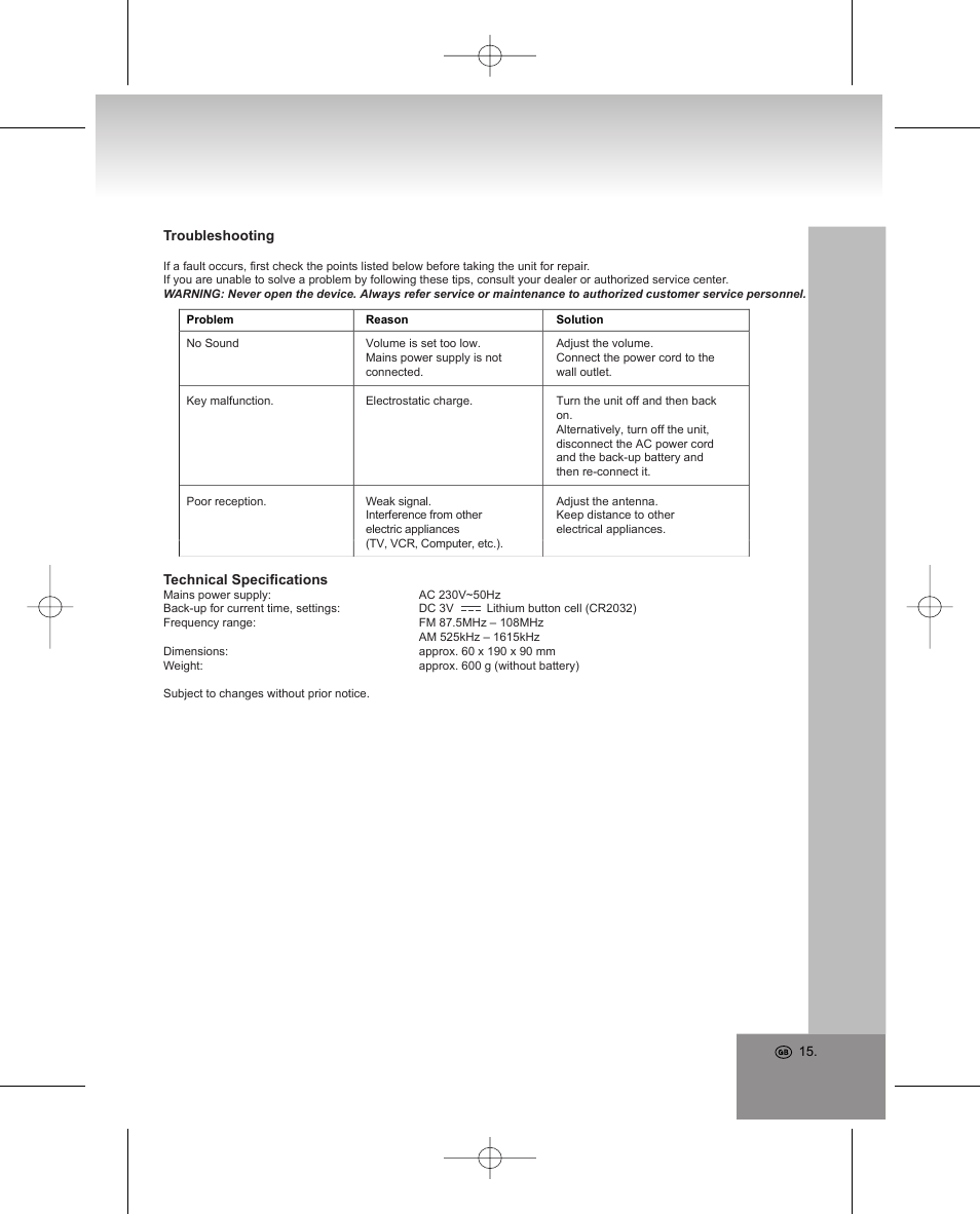 Elta 4224 User Manual | Page 15 / 100