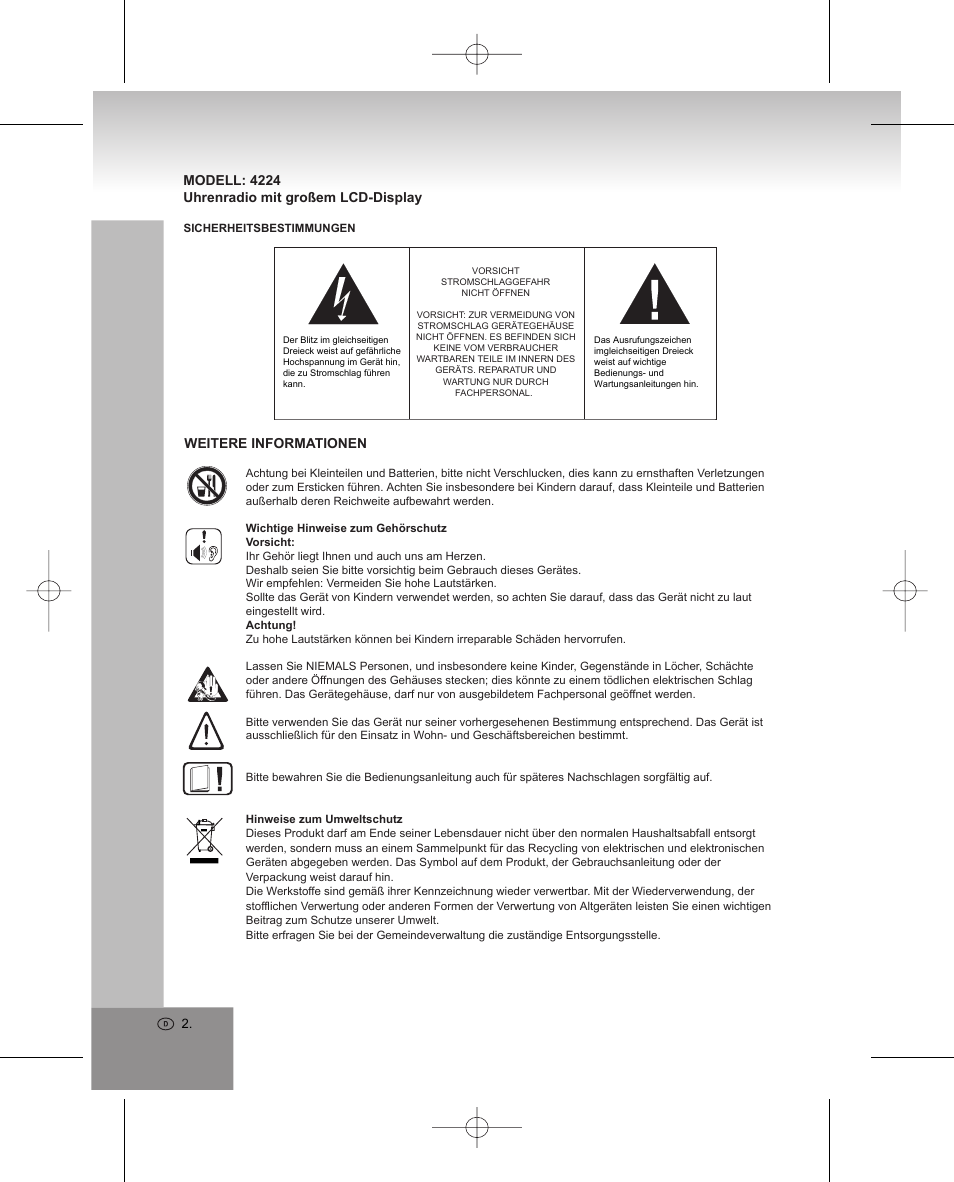 Elta 4224 User Manual | Page 2 / 100