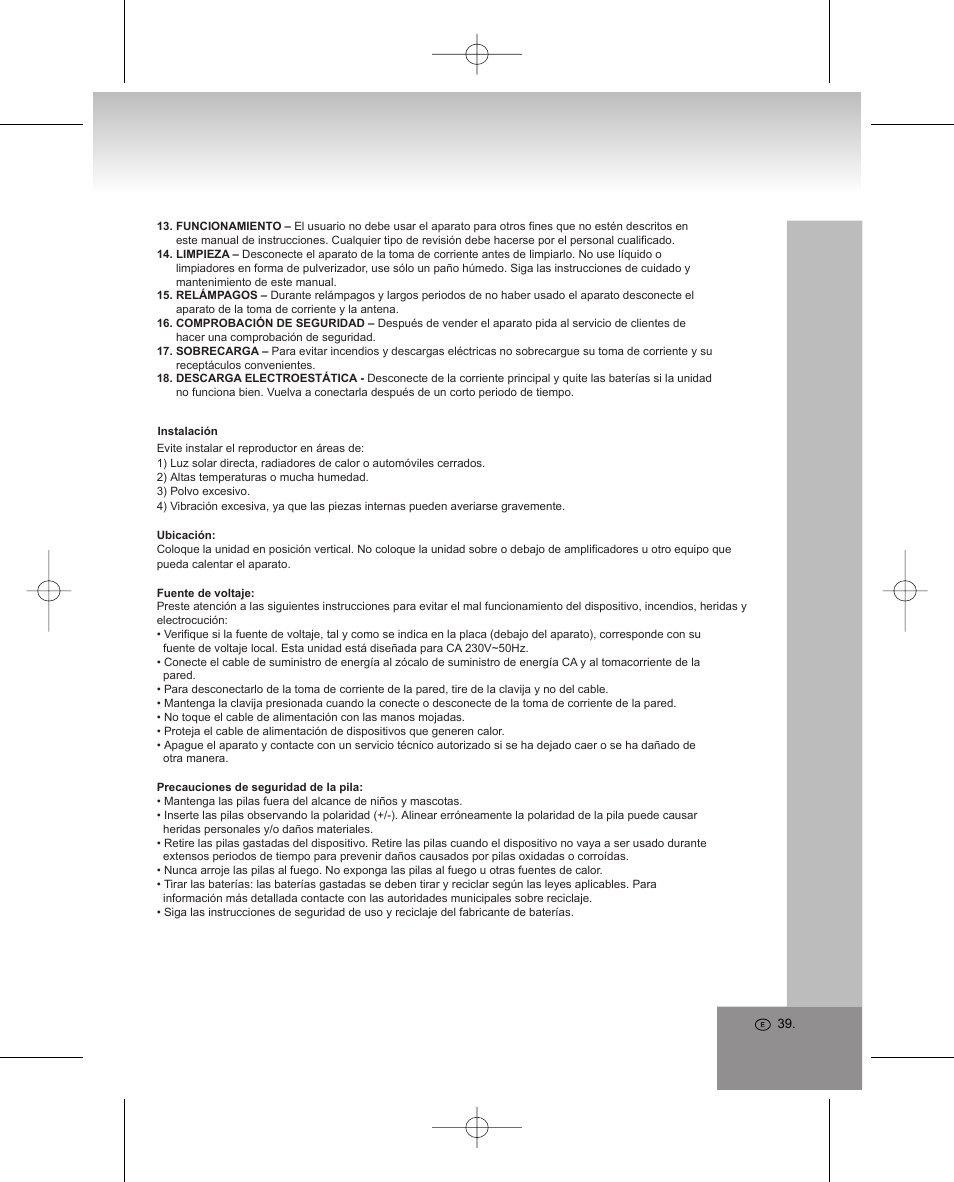 Elta 4224 User Manual | Page 39 / 100