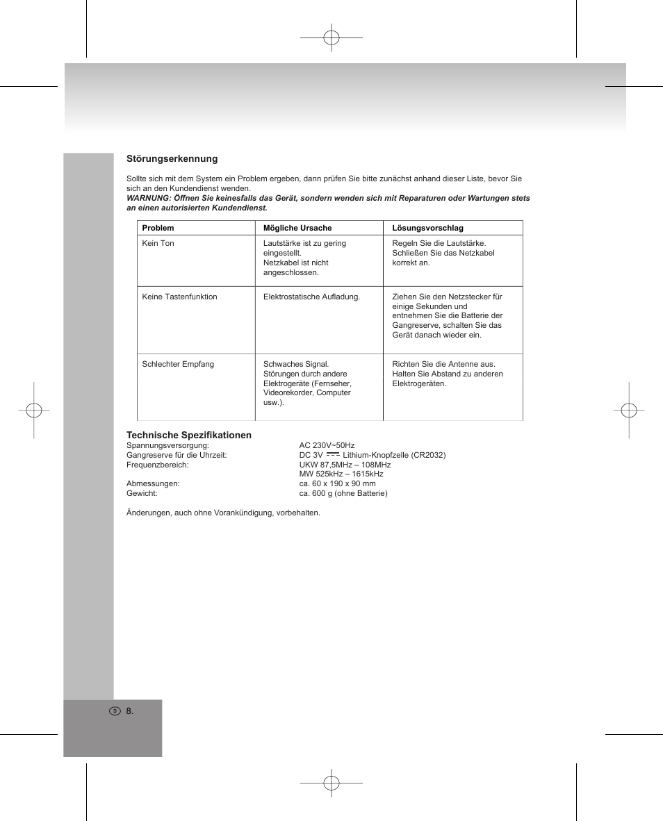 Elta 4224 User Manual | Page 8 / 100