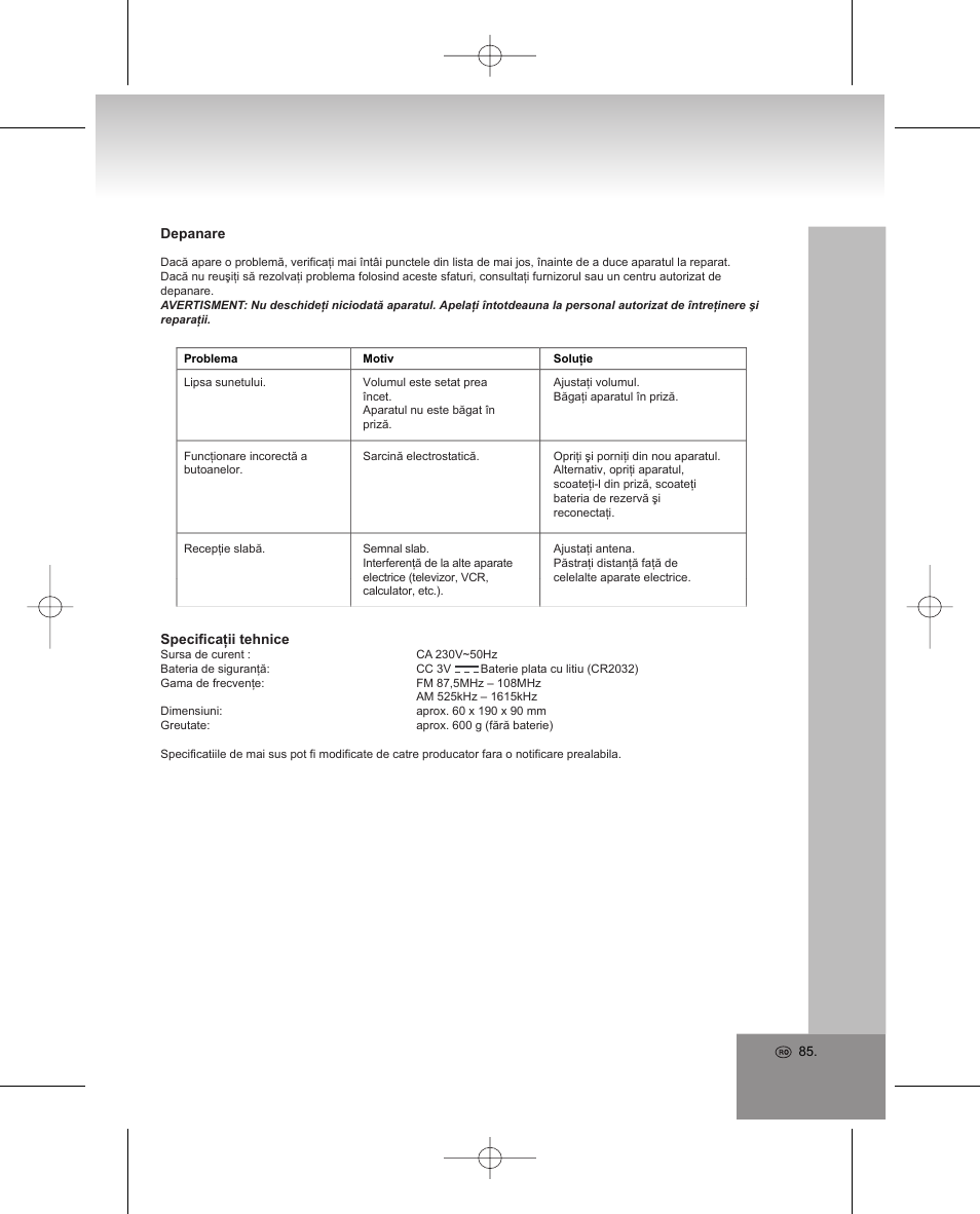 Elta 4224 User Manual | Page 85 / 100
