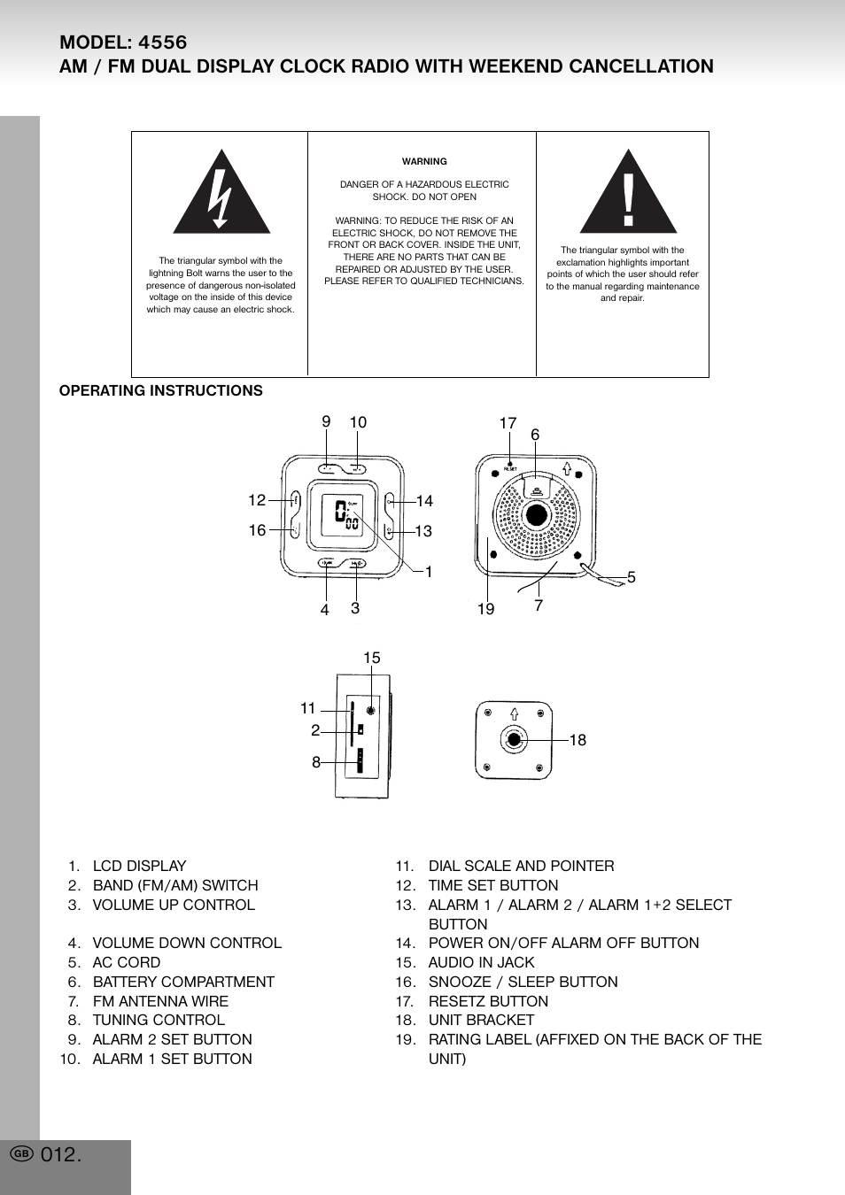 Elta 4556 User Manual | Page 12 / 112