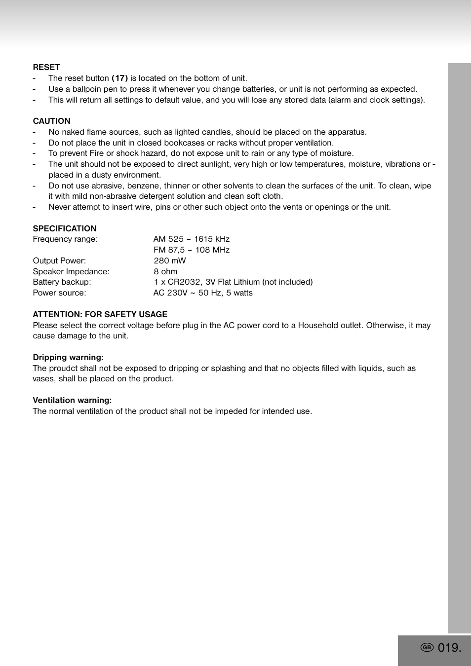 Elta 4556 User Manual | Page 19 / 112