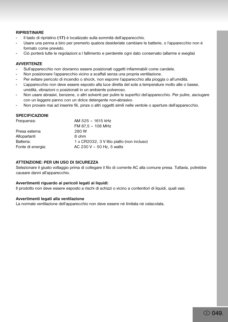 Elta 4556 User Manual | Page 49 / 112