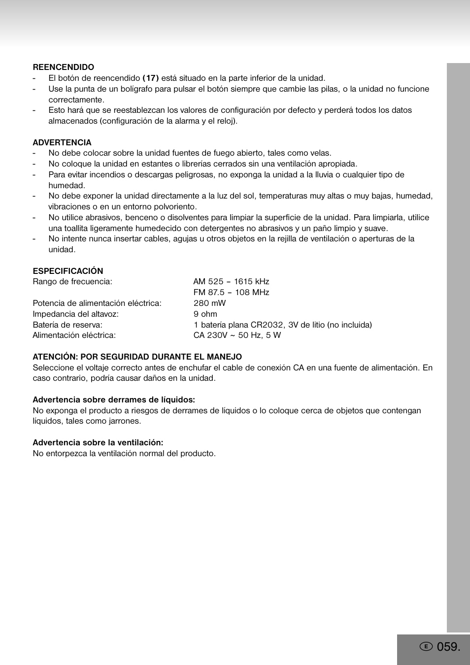 Elta 4556 User Manual | Page 59 / 112