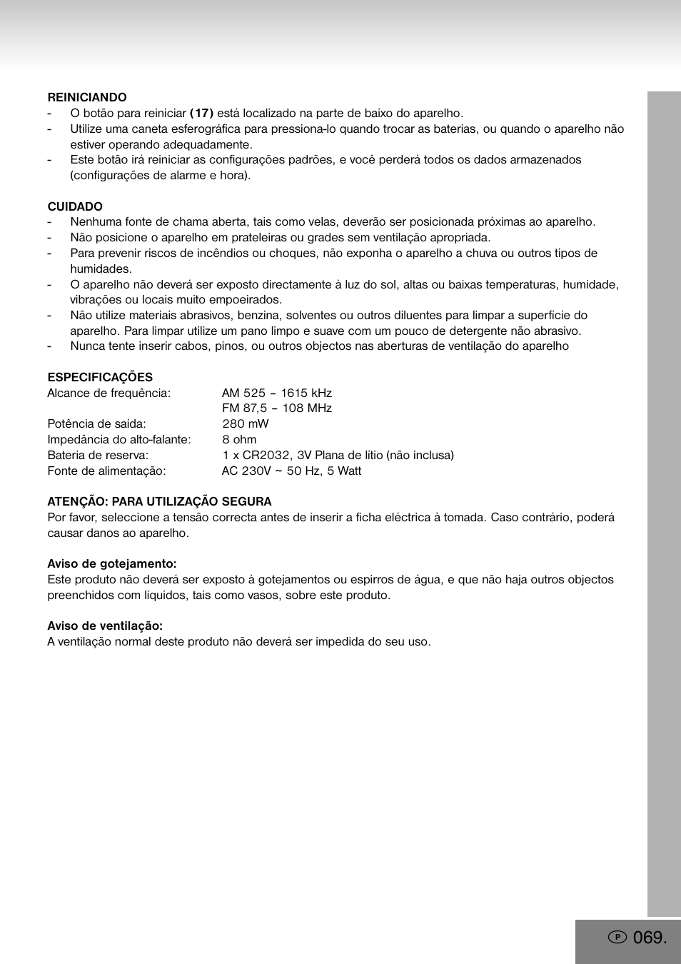 Elta 4556 User Manual | Page 69 / 112