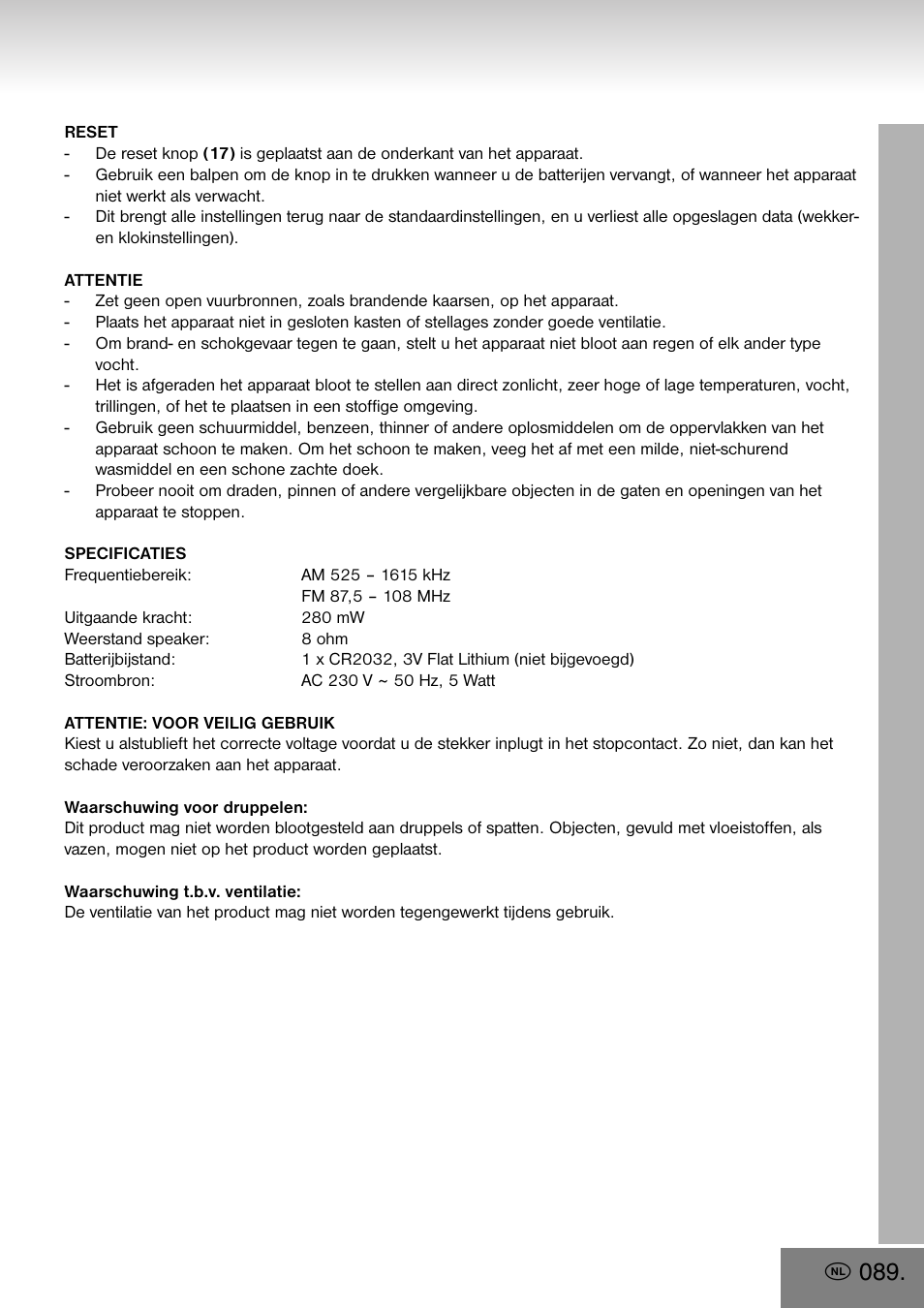 Elta 4556 User Manual | Page 89 / 112