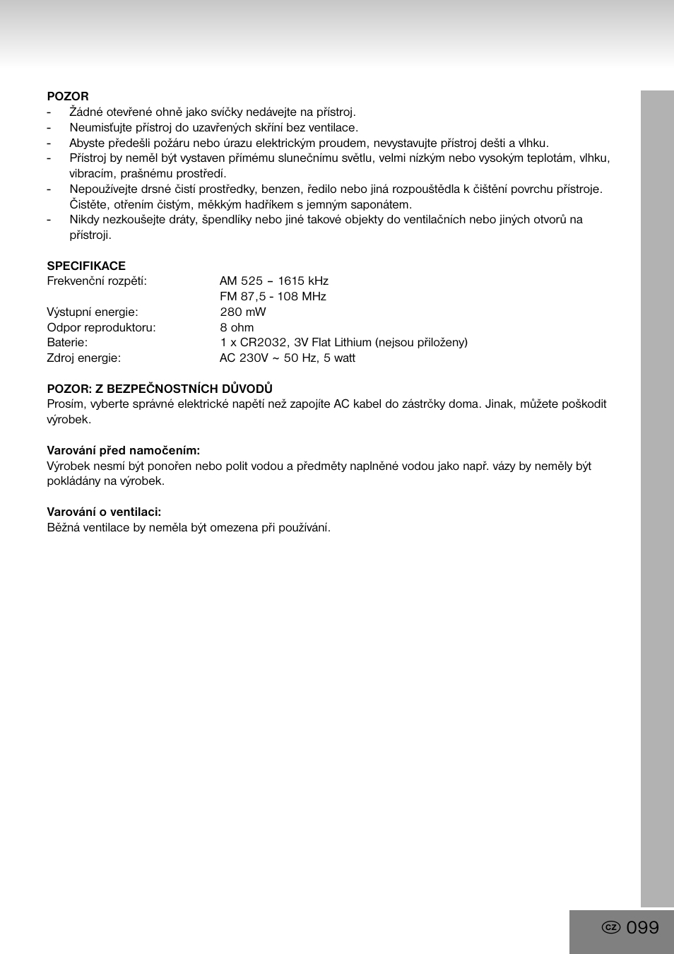 Elta 4556 User Manual | Page 99 / 112