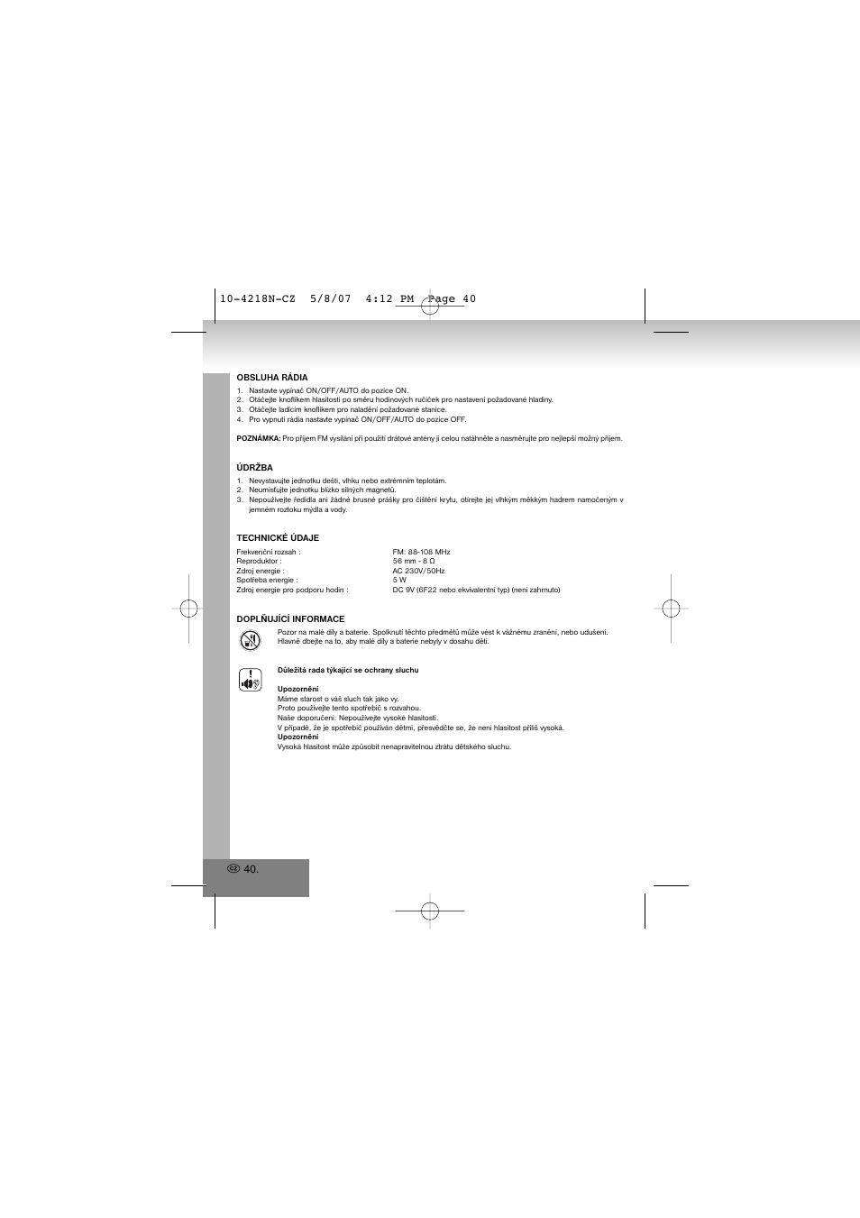 Elta 4218N1 User Manual | Page 40 / 46