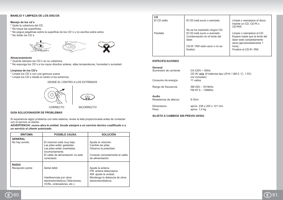 Elta_6688_im p060,61_e.pdf | Elta 6688 User Manual | Page 31 / 71