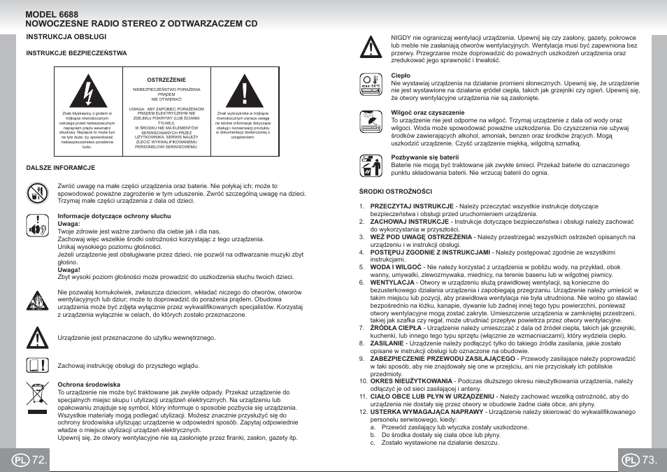 Elta_6688_im p072,73_pl.pdf | Elta 6688 User Manual | Page 37 / 71