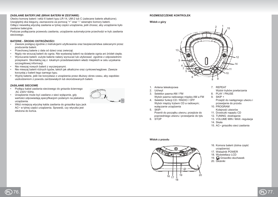 Elta_6688_im p076,77_pl.pdf | Elta 6688 User Manual | Page 39 / 71