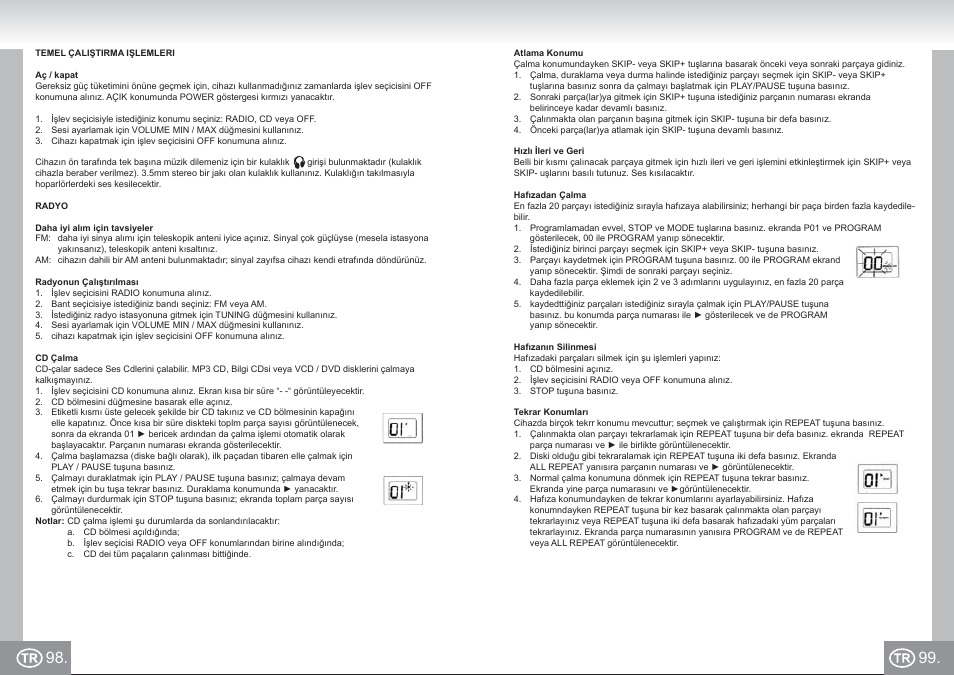 Elta_6688_im p098,99_tr.pdf | Elta 6688 User Manual | Page 50 / 71