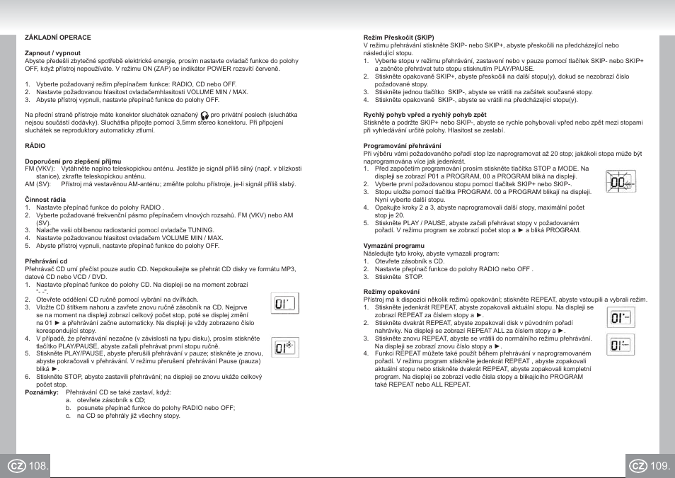 Elta_6688_im p108,109_cz.pdf | Elta 6688 User Manual | Page 55 / 71
