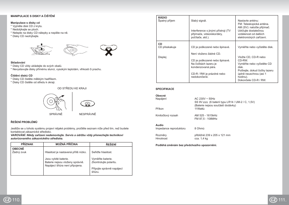 Elta_6688_im p110,111_cz.pdf | Elta 6688 User Manual | Page 56 / 71