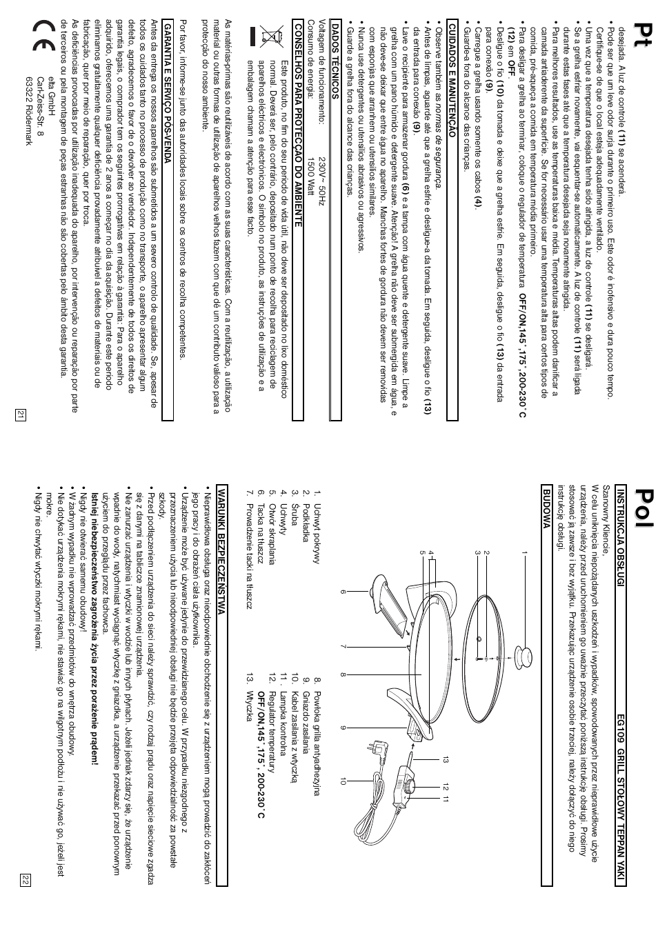Pt p p ol ol | Elta Table Top Grill User Manual | Page 12 / 16