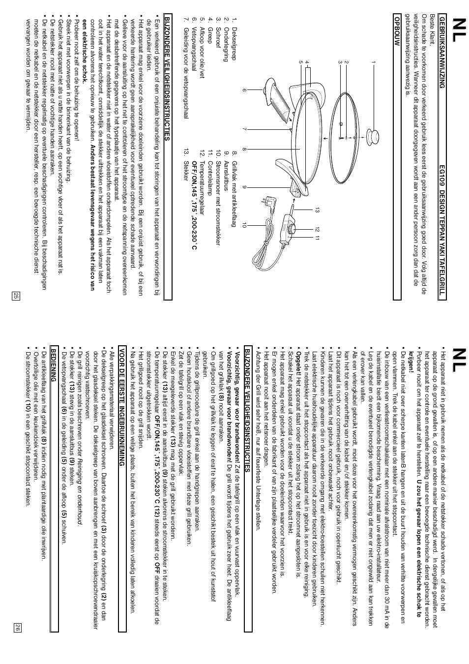 Elta Table Top Grill User Manual | Page 14 / 16