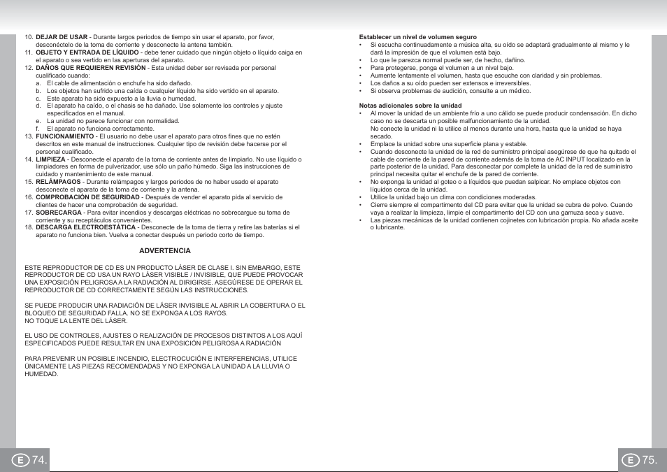 Elta 6733_im p074,75_e.pdf | Elta 6733 User Manual | Page 38 / 99