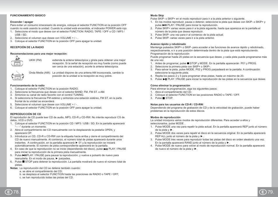 Elta 6733_im p078,79_e.pdf | Elta 6733 User Manual | Page 40 / 99