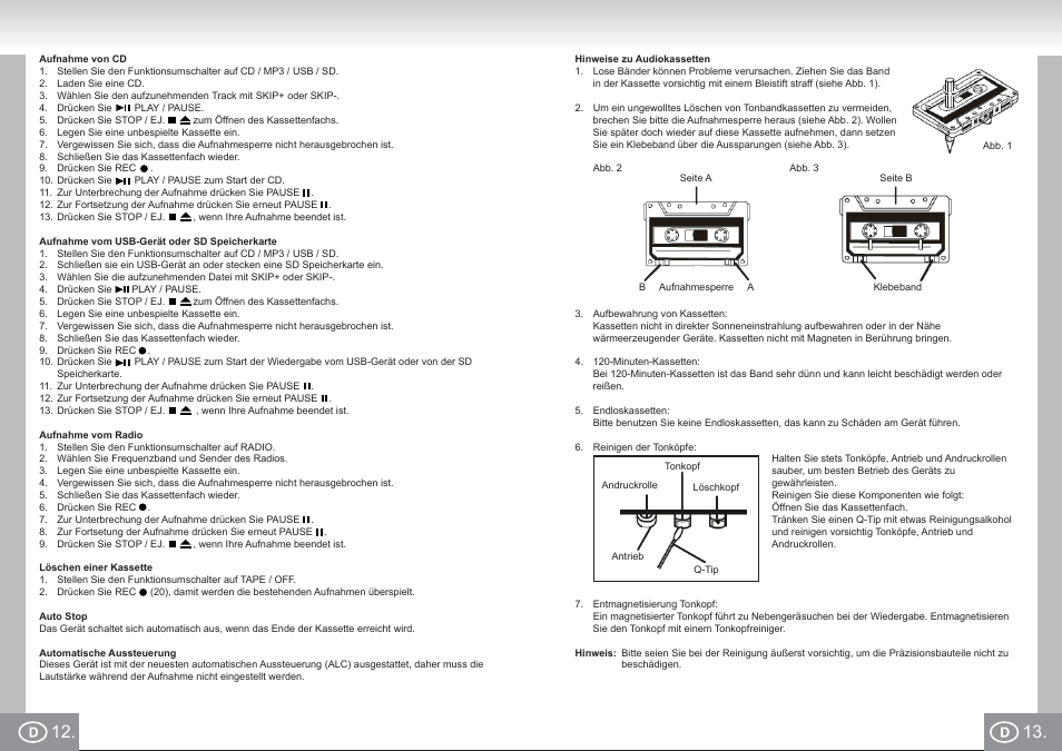 Elta 6733_im p012,13_d.pdf | Elta 6733 User Manual | Page 7 / 99