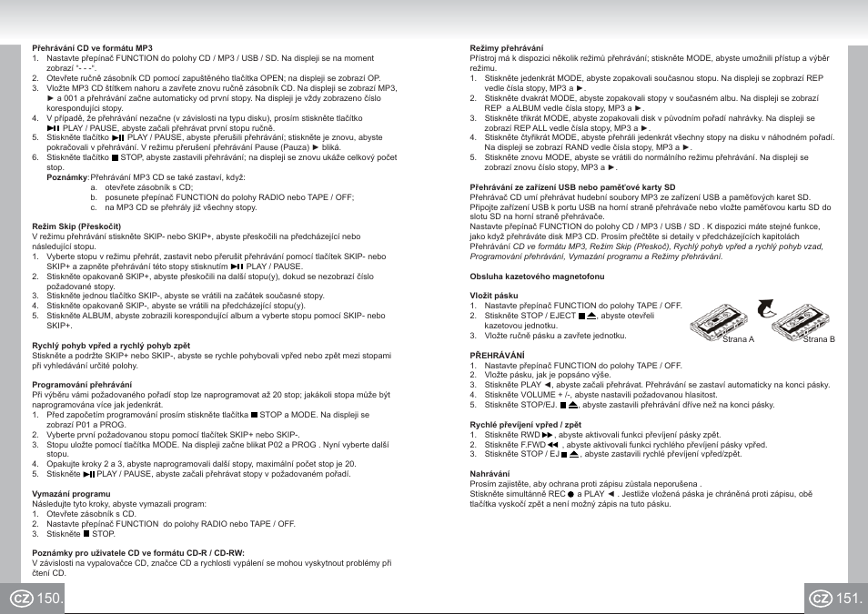 Elta 6733_im p150,151_cz.pdf | Elta 6733 User Manual | Page 76 / 99