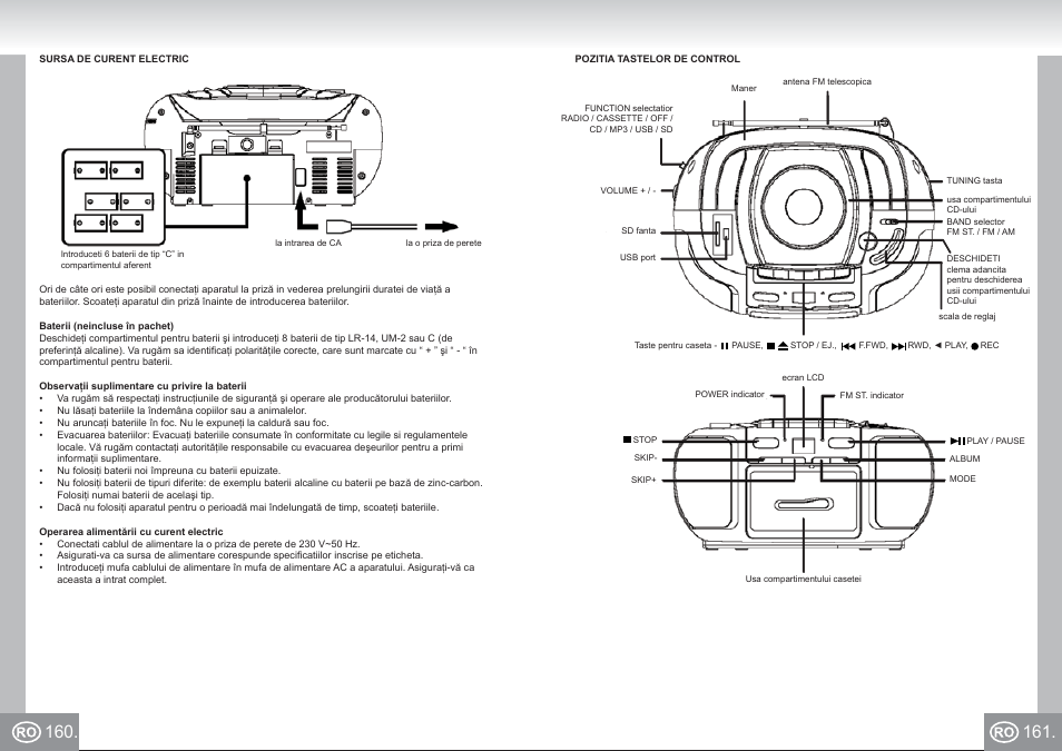 Elta 6733_im p160,161_ro.pdf | Elta 6733 User Manual | Page 81 / 99