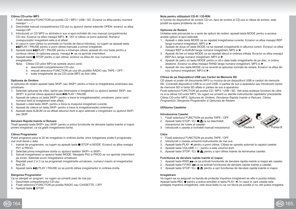 Elta 6733_im p164,165_ro.pdf | Elta 6733 User Manual | Page 83 / 99