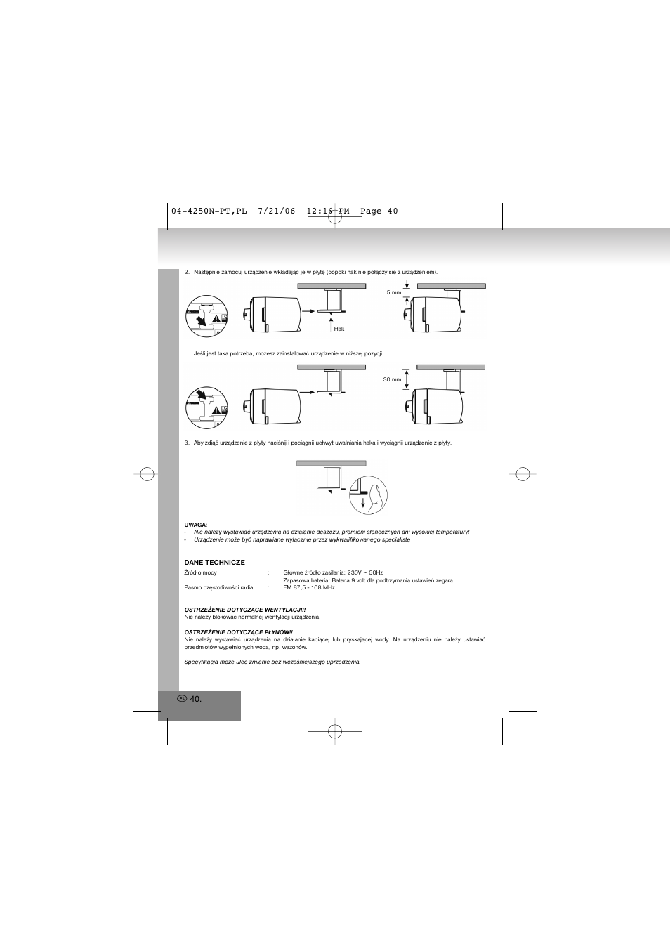 Elta 4250N User Manual | Page 40 / 57