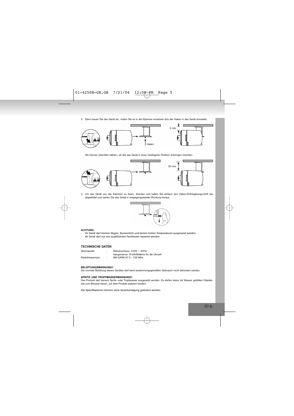 Elta 4250N User Manual | Page 5 / 57