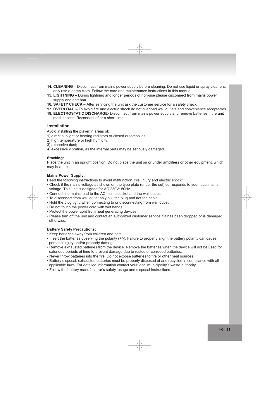 Elta 4569 User Manual | Page 11 / 100