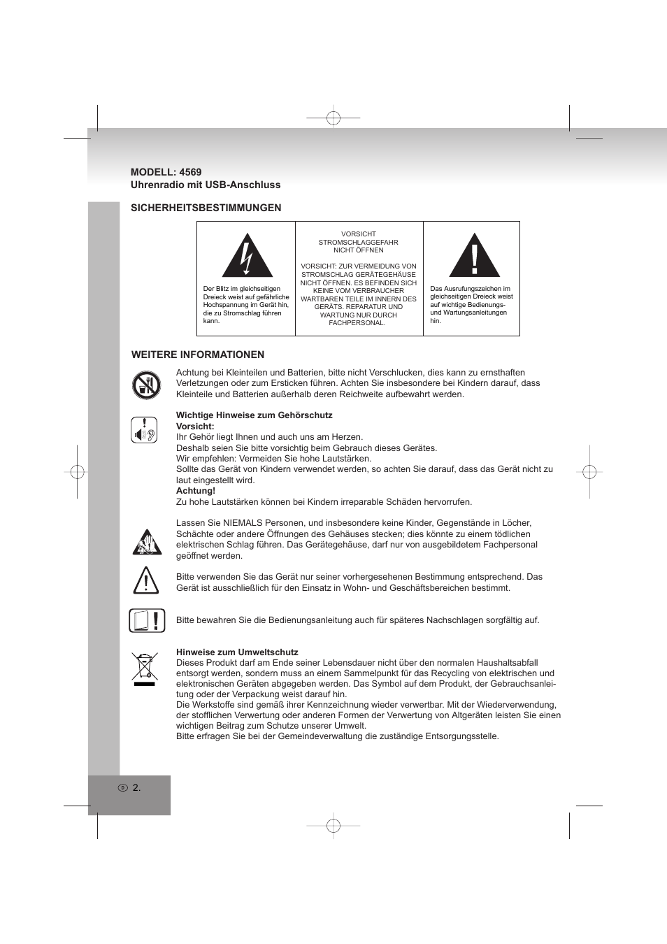 Elta 4569 User Manual | Page 2 / 100