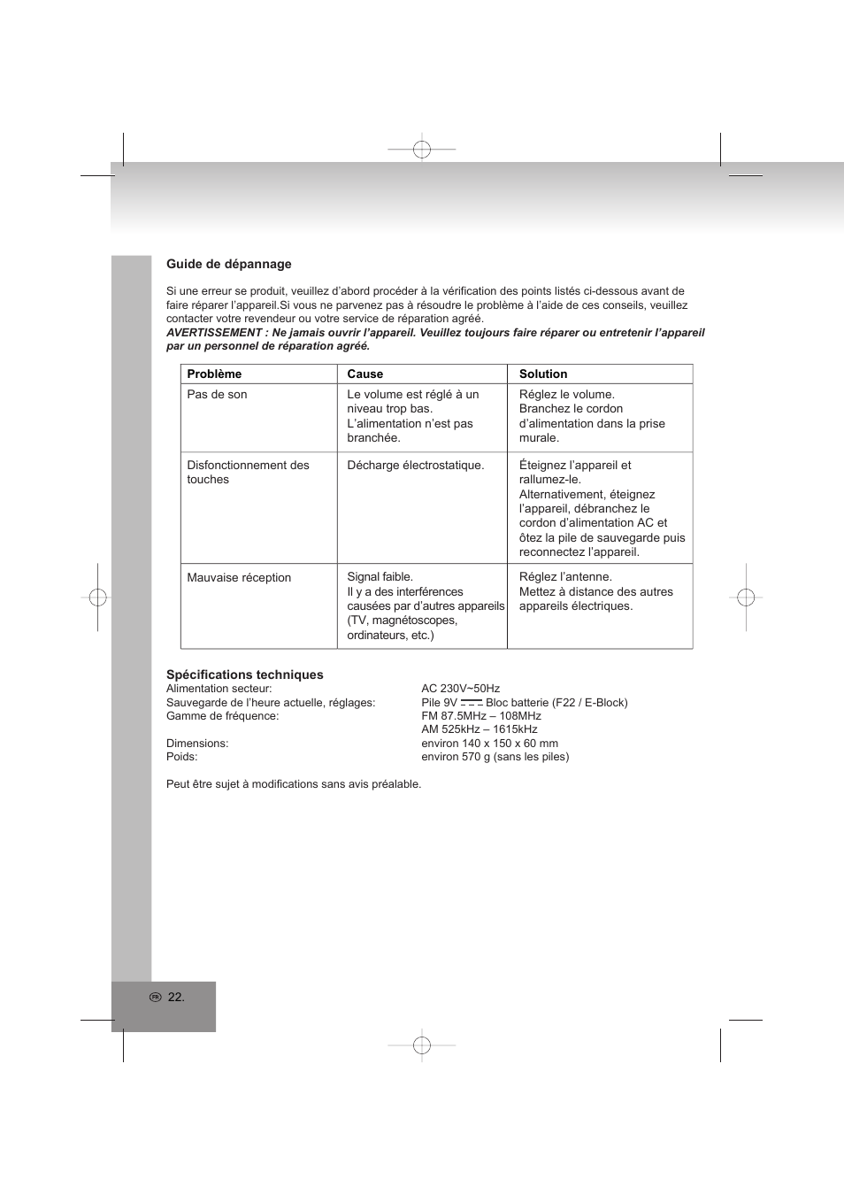 Elta 4569 User Manual | Page 22 / 100