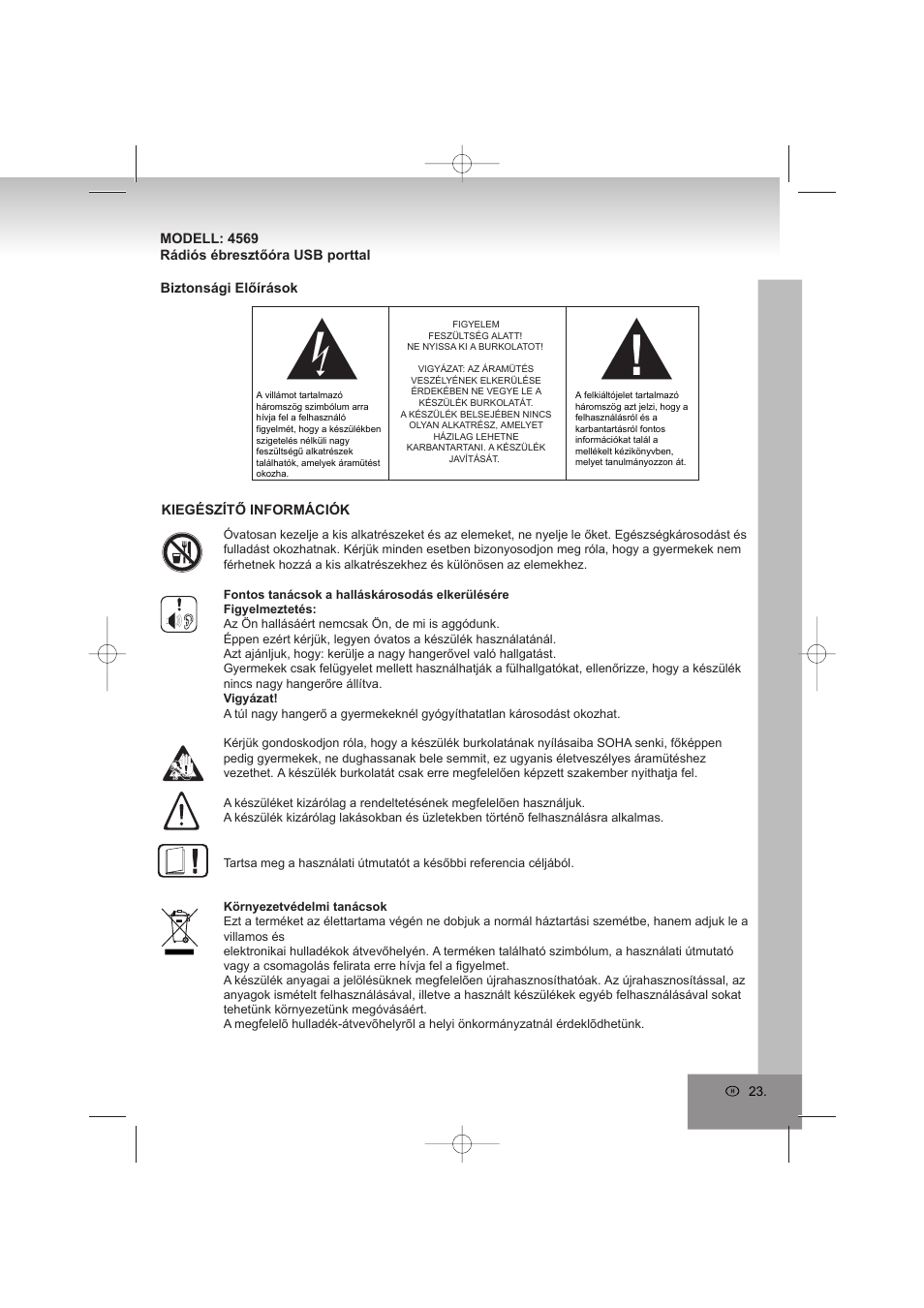 Elta 4569 User Manual | Page 23 / 100