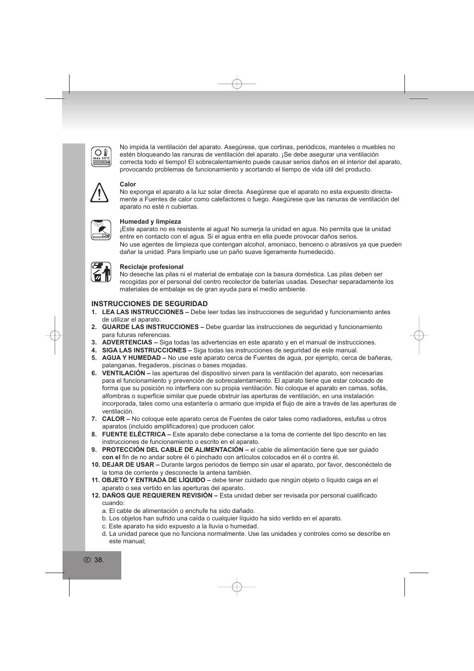 Elta 4569 User Manual | Page 38 / 100