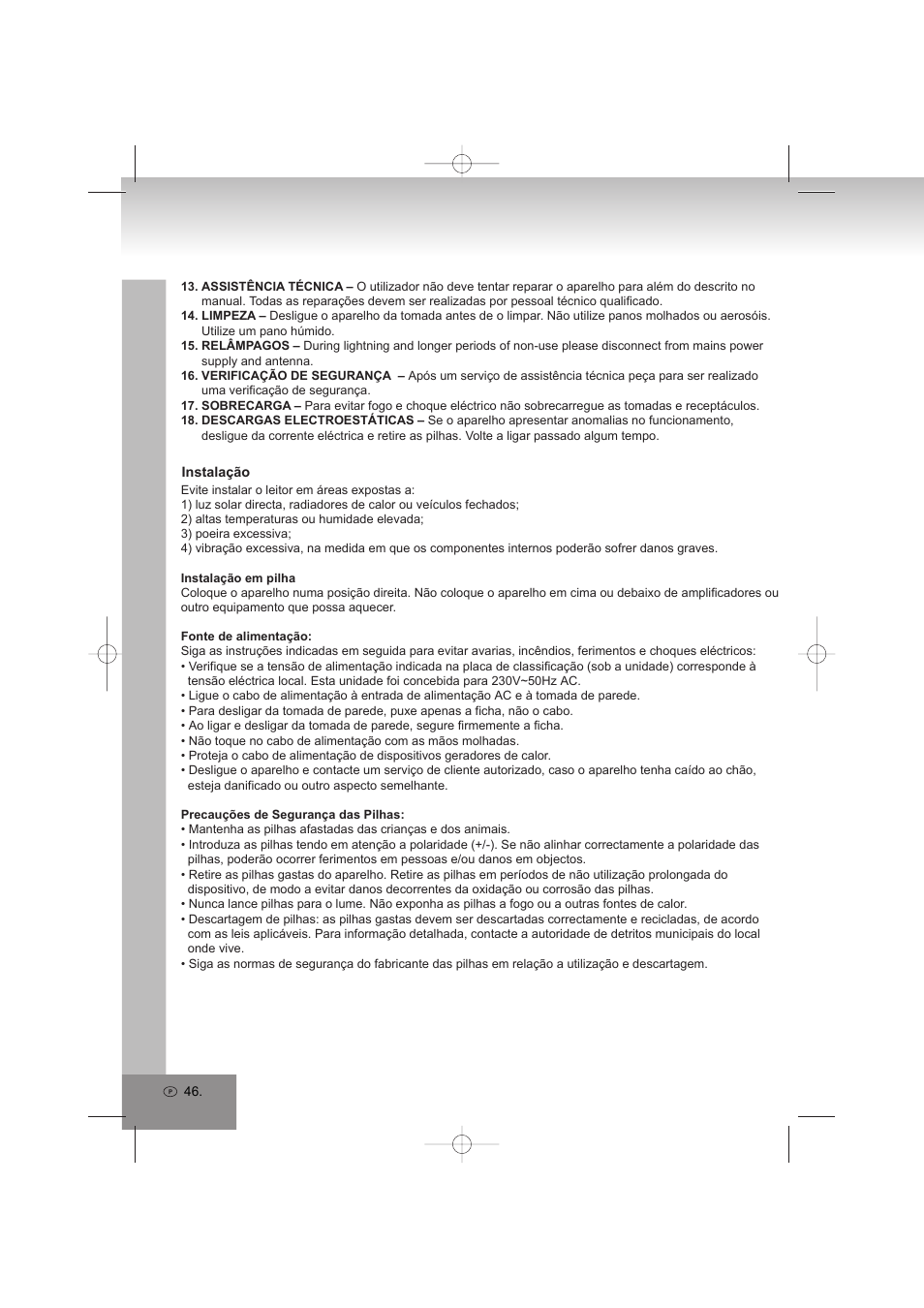 Elta 4569 User Manual | Page 46 / 100
