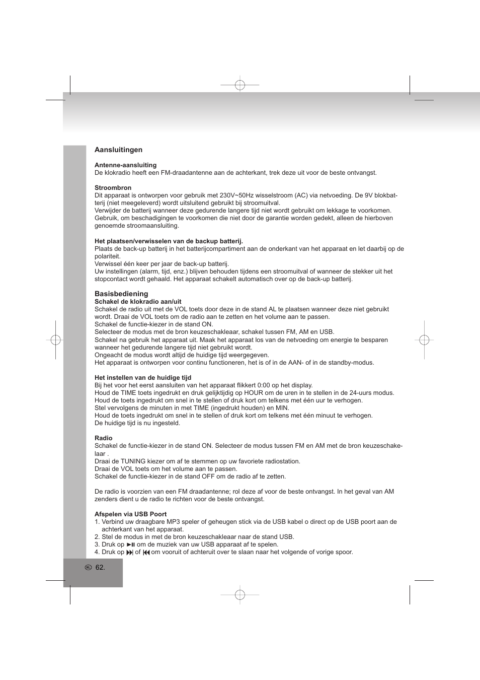 Elta 4569 User Manual | Page 62 / 100