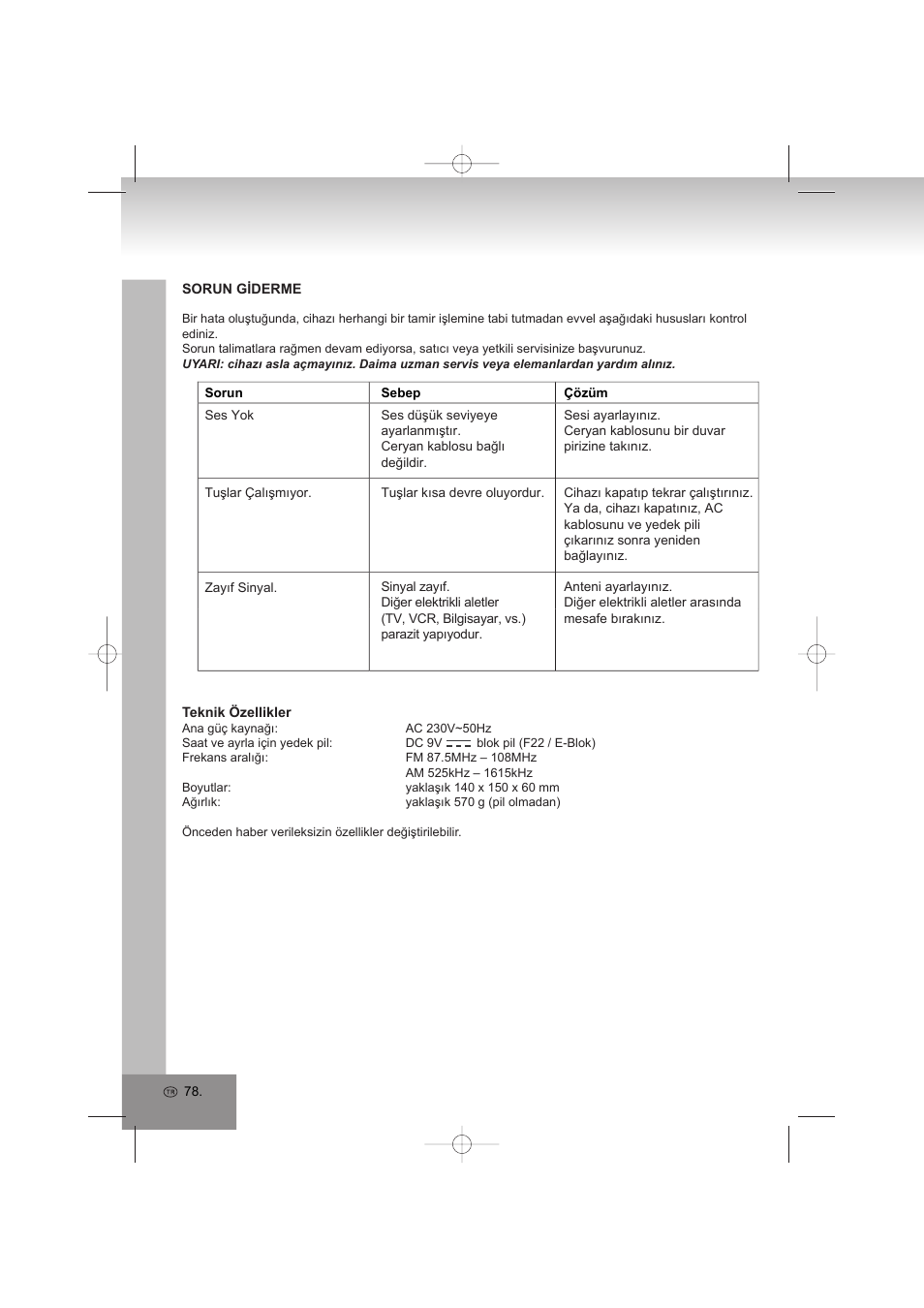 Elta 4569 User Manual | Page 78 / 100