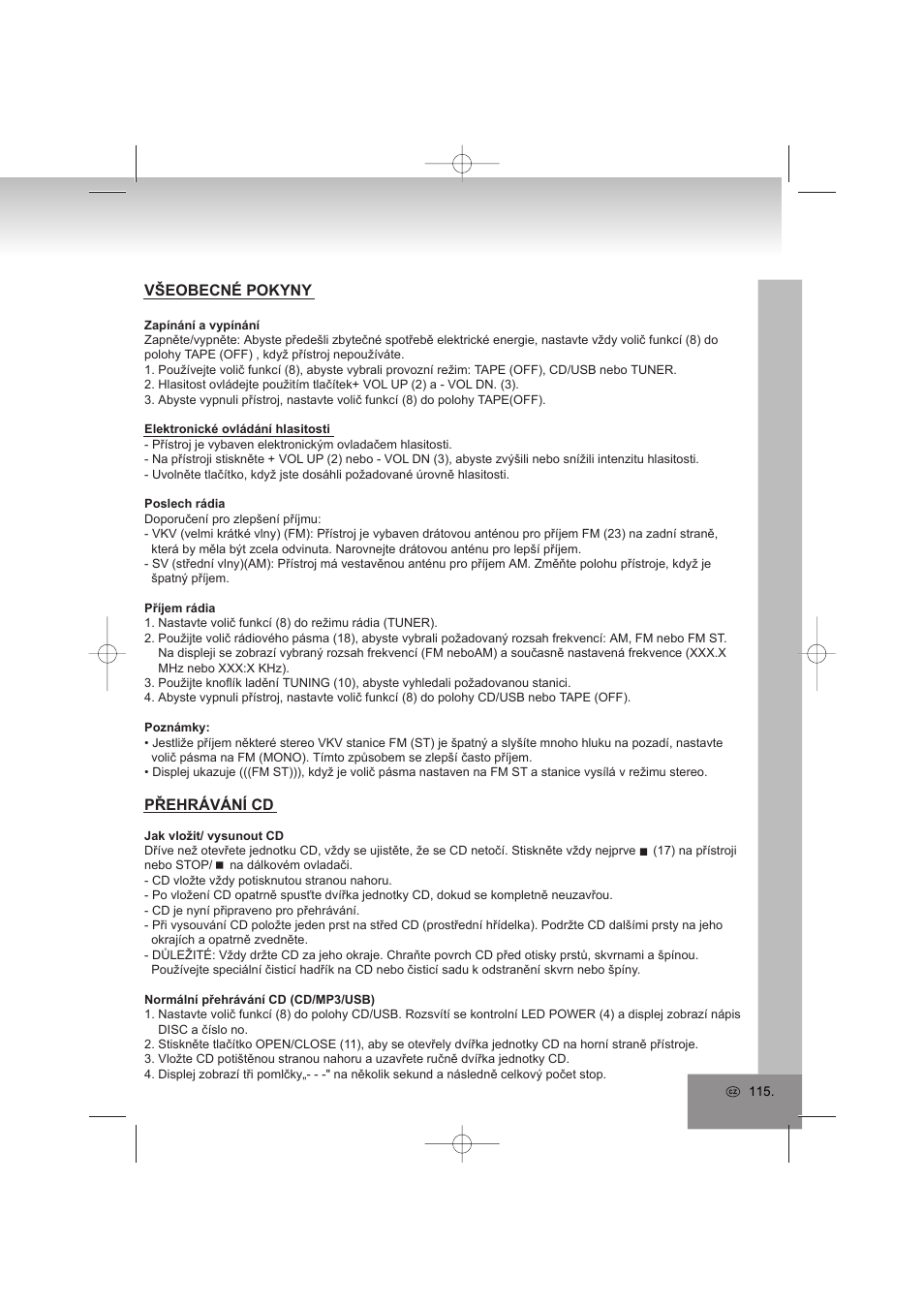 Elta 2322USB User Manual | Page 115 / 170