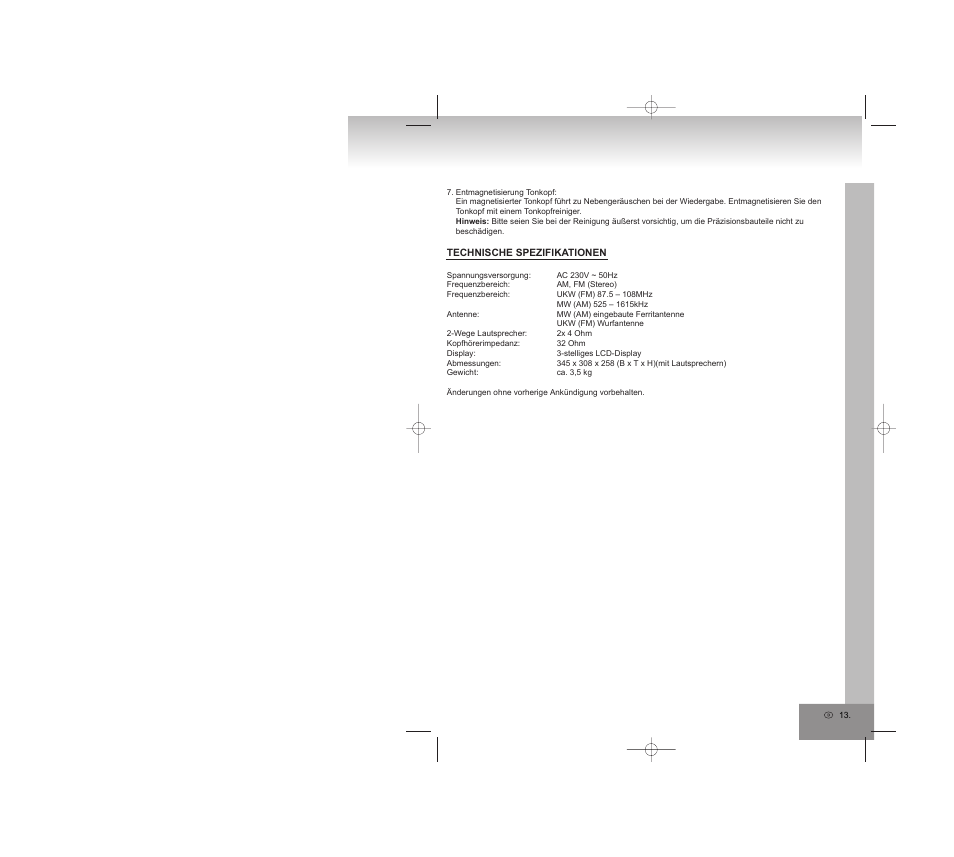 Elta 2322USB User Manual | Page 13 / 170