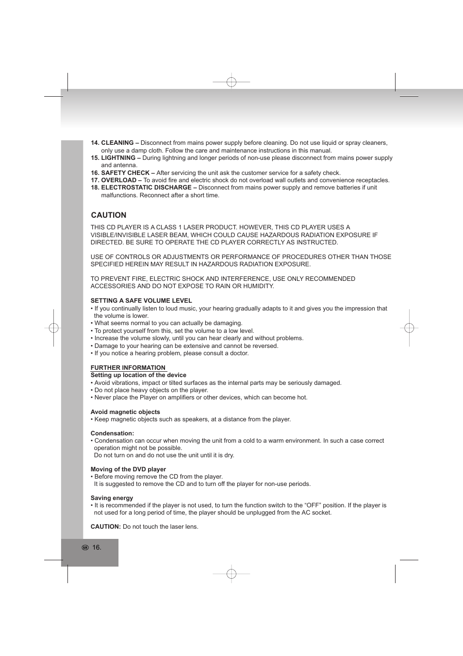 Elta 2322USB User Manual | Page 16 / 170