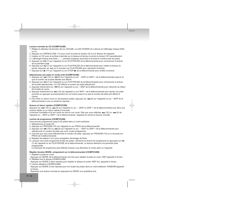 Elta 2322USB User Manual | Page 32 / 170