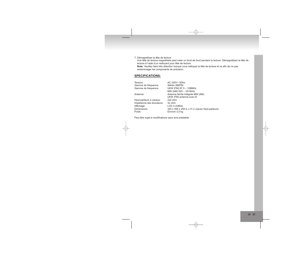 Elta 2322USB User Manual | Page 37 / 170