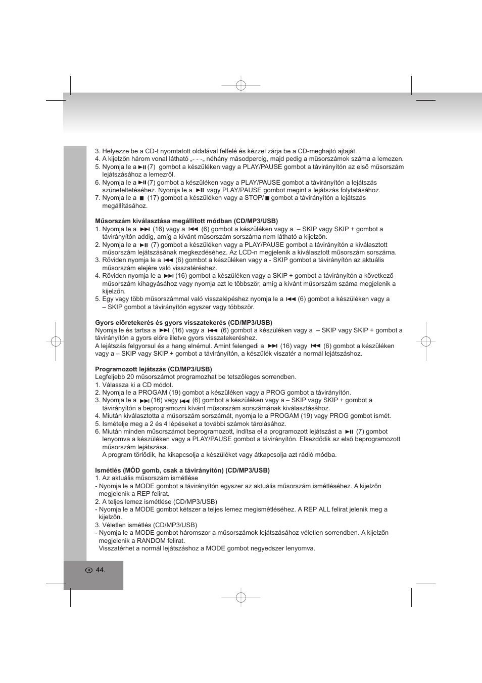 Elta 2322USB User Manual | Page 44 / 170